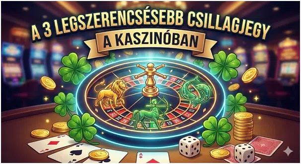 A 3 legszerencs�sebb csillagjegy a kaszin�ban