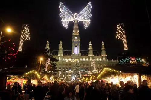 Ausztria, Bécs, karácsonyi díszkivilágítás