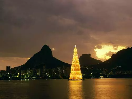 Brazília, Rio de Janeiro, karácsonyi díszkivilágítás