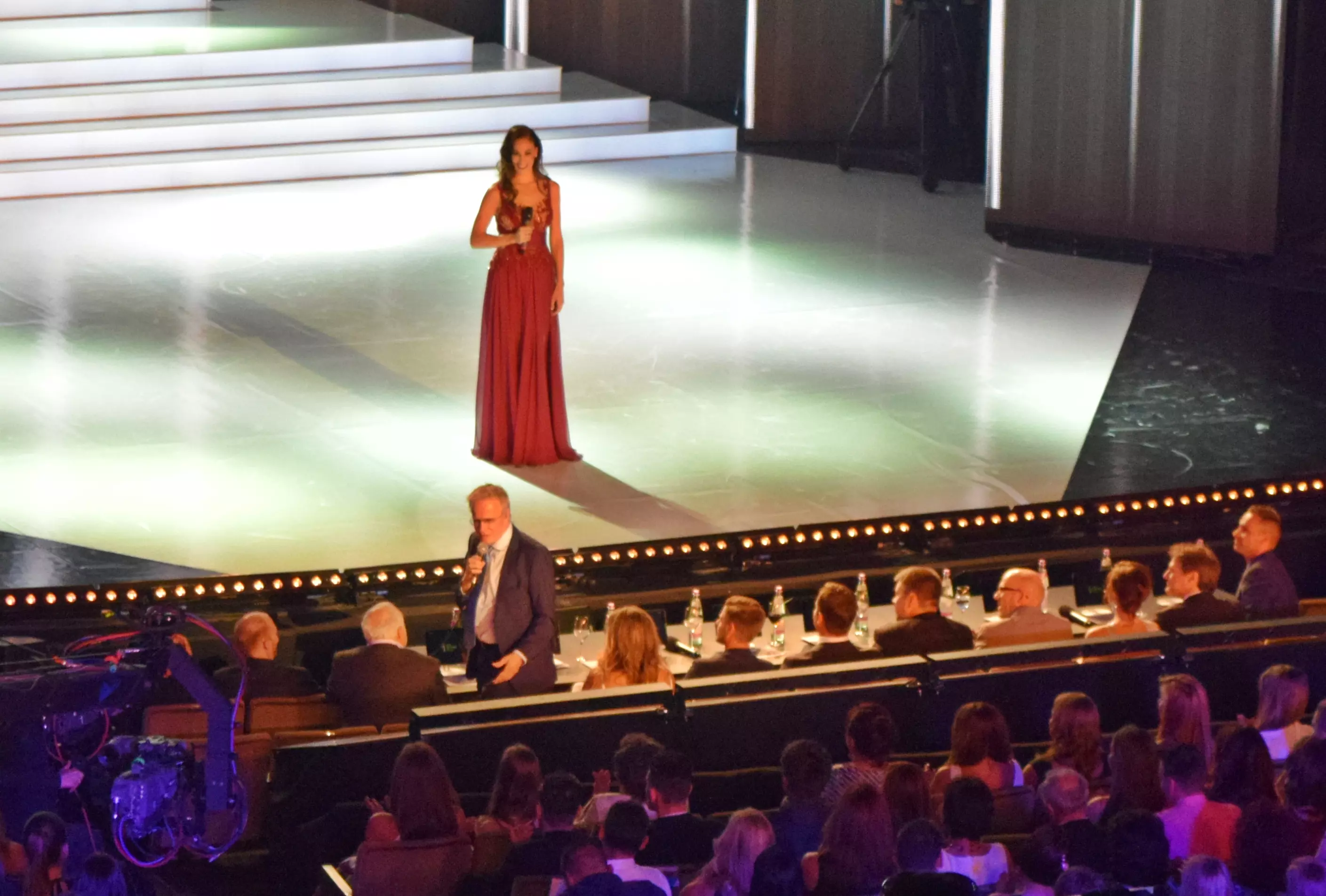 Vajna T�mea �s Christopher Lambert - Miss Universe Hungary 2015 - Budapest