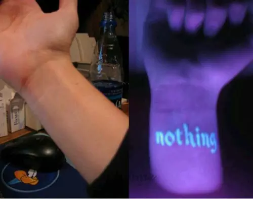 Nothing UV tetoválás